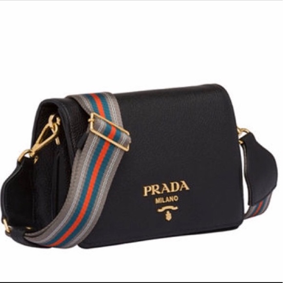 Prada Leather Messenger Bag Clutch With Two Straps - Picture 2 of 8